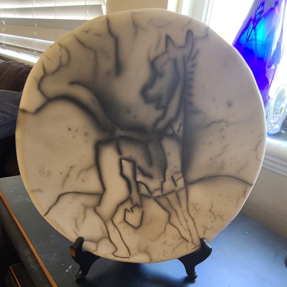 Other - Horsehair Raku Horse Art Plate ❤